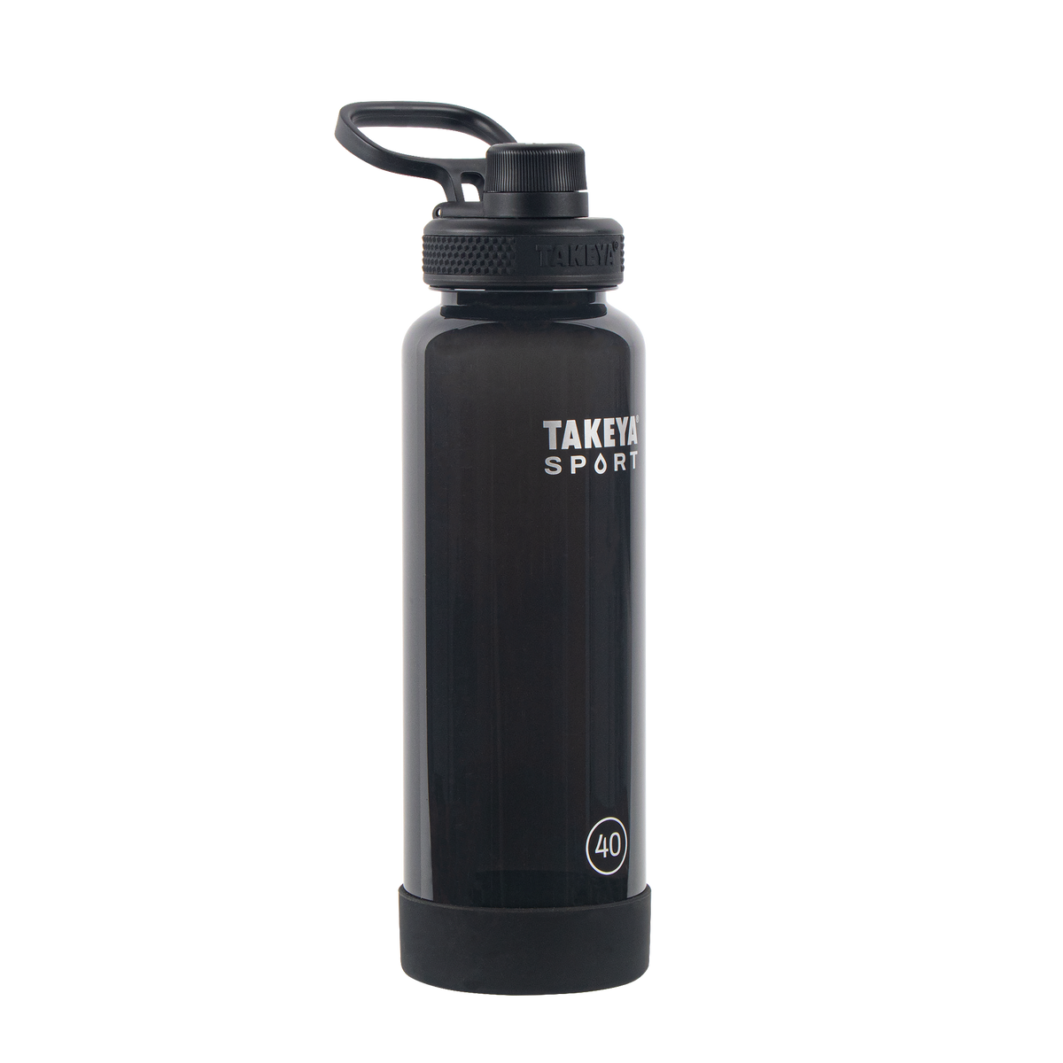 tritan-sport-water-bottle-with-spout-lid-s8 52023-TKS-Tritan-Spout-40-GrandSlamBlack-frontangle.png