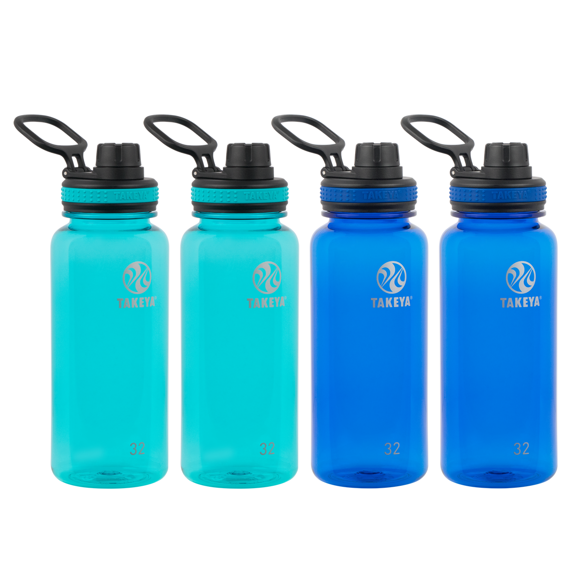 tritan-water-bottle-with-spout-lid-4-pack-h3 50276-Tritan-Spout-32-4pk-Ocean-Royal-angle.png