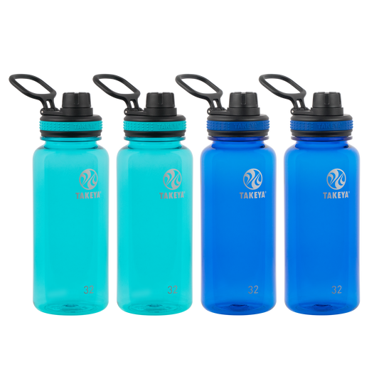 tritan-water-bottle-with-spout-lid-4-pack-h3 50276-Tritan-Spout-32-4pk-Ocean-Royal-angle.png