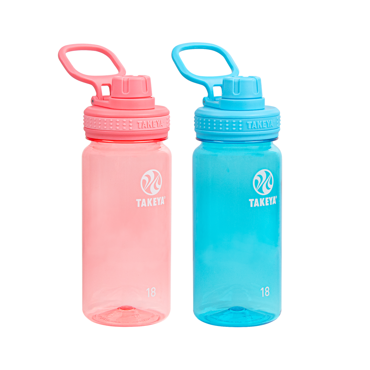 tritan-water-bottle-bundle-with-spout-lid-2-pack-c2 51475-Tritan-Spout-18-2pk-FlutterPink-BreezyBlue-Front_1.png