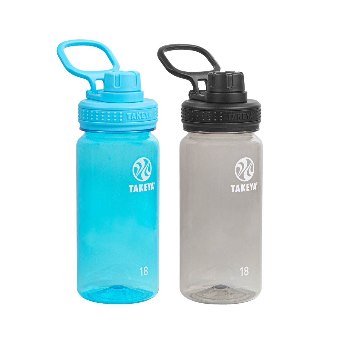tritan-water-bottle-bundle-with-spout-lid-2-pack-c2 51476-Tritan-Spout-18-2pk-BreezyBlue-StormyBlack-Front_1.png