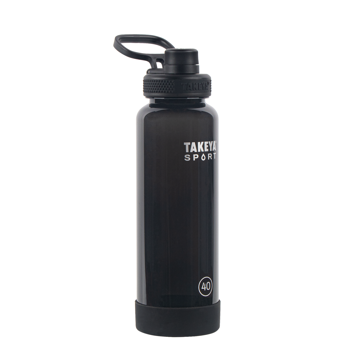 tritan-sport-water-bottle-with-spout-lid-s8 52023-TKS-Tritan-Spout-40-GrandSlamBlack-frontangle.png